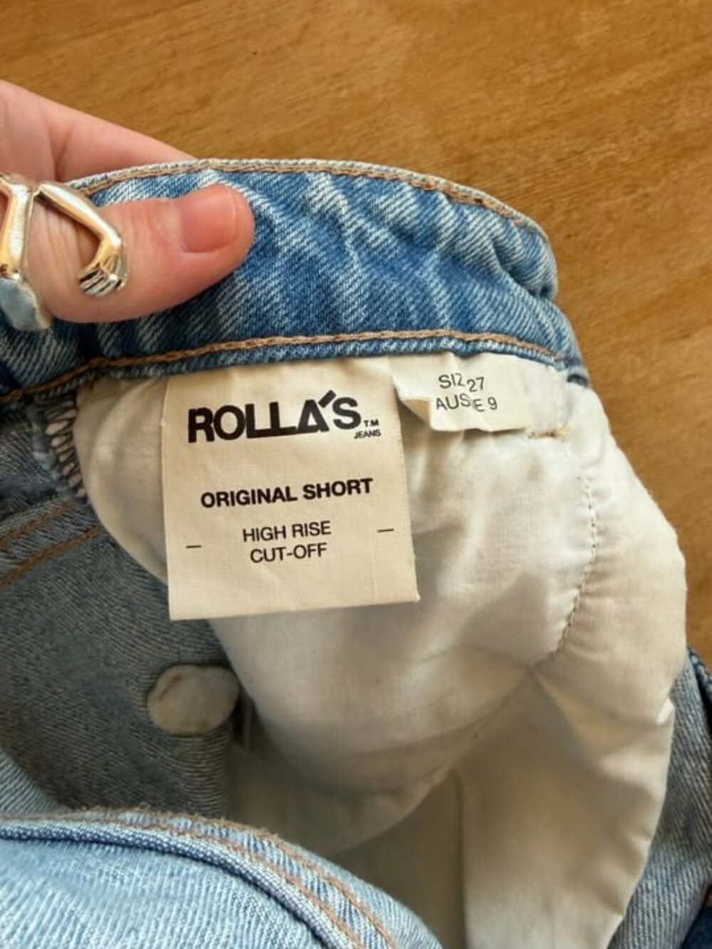 Rolla's High Waisted Original Denim Shorts Size 27 - Picture 2 of 4